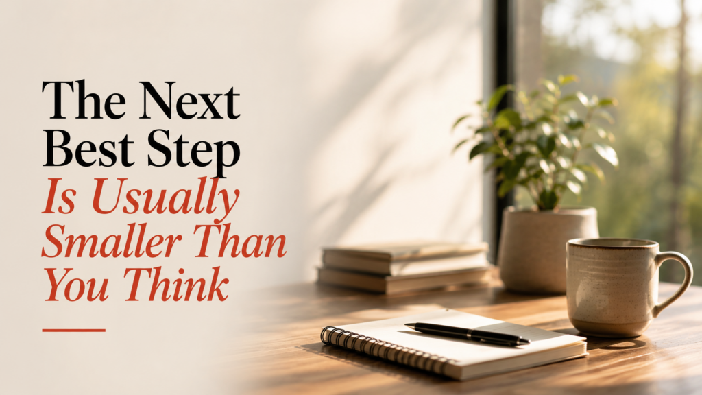 The next best step - leap of faith
